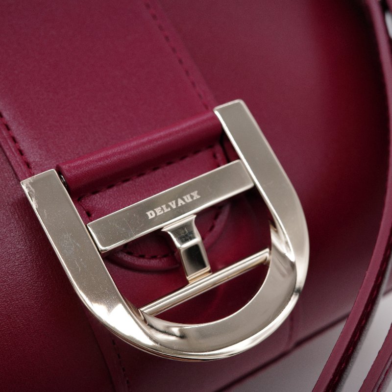 Delvaux德爾沃 Brillant Box 紅色 小牛皮 迷你手提包 肩背包-12