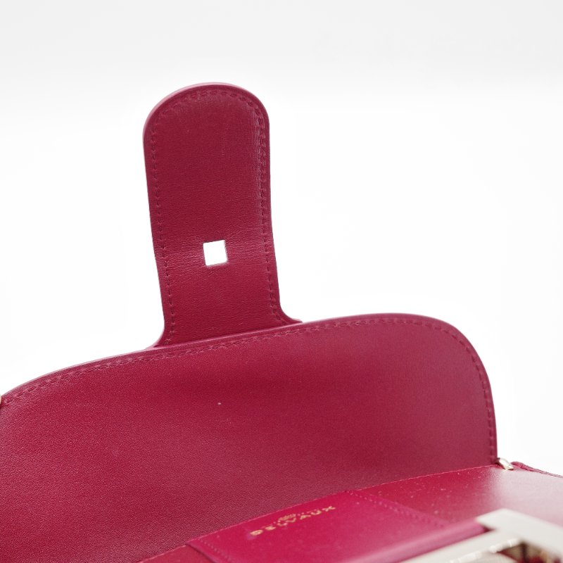 Delvaux德爾沃 Brillant Box 紅色 小牛皮 迷你手提包 肩背包-14