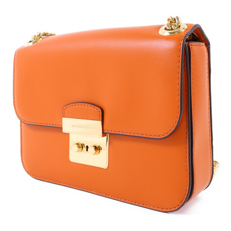 Michael Kors 牛皮皮革Chain Shoulder Bag金扣鏈帶肩背袋-2