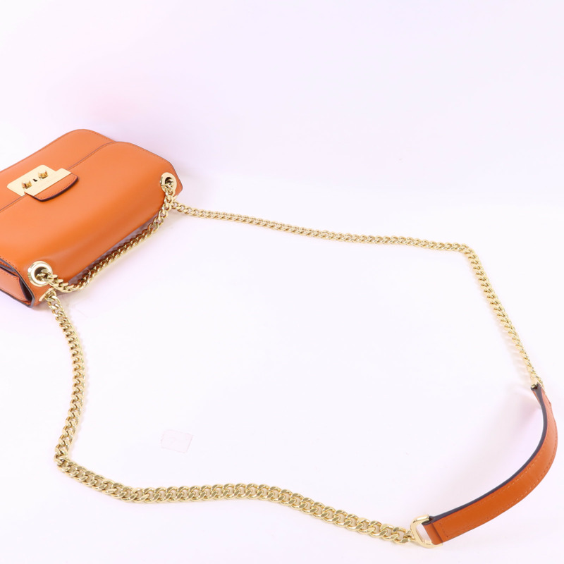 Michael Kors 牛皮皮革Chain Shoulder Bag金扣鏈帶肩背袋-5