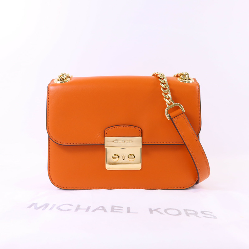 Michael Kors 牛皮皮革Chain Shoulder Bag金扣鏈帶肩背袋-18