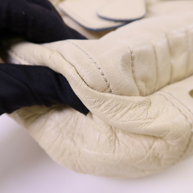 Chloe 牛皮皮革Handbag金扣手挽袋-12