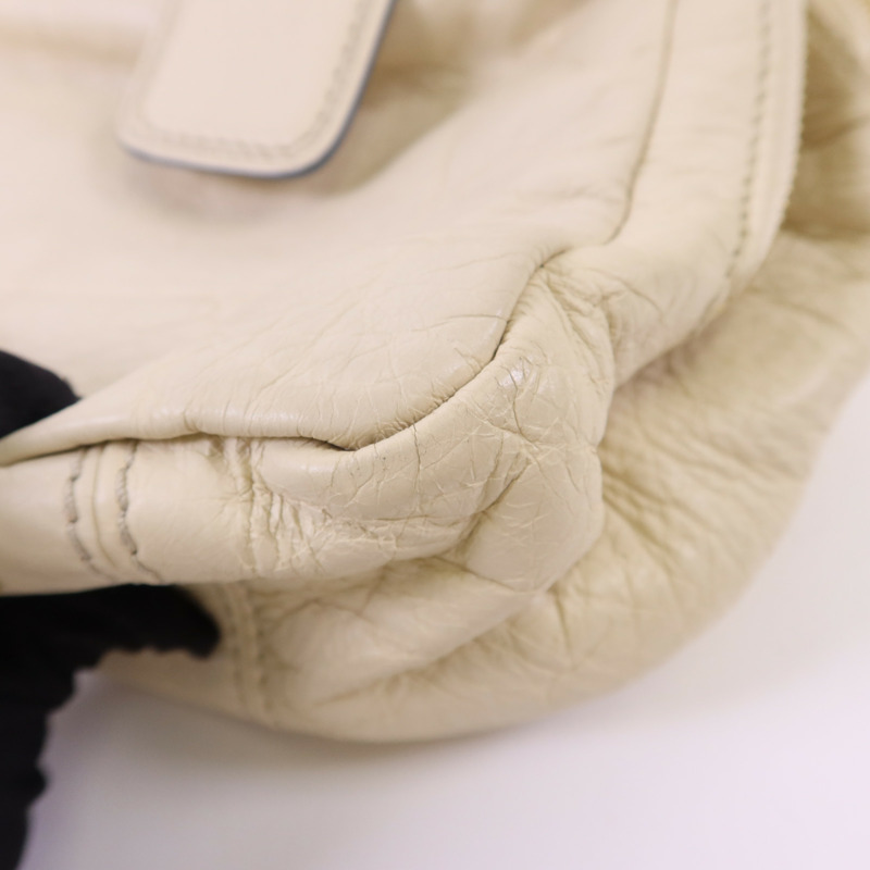 Chloe 牛皮皮革Handbag金扣手挽袋-13