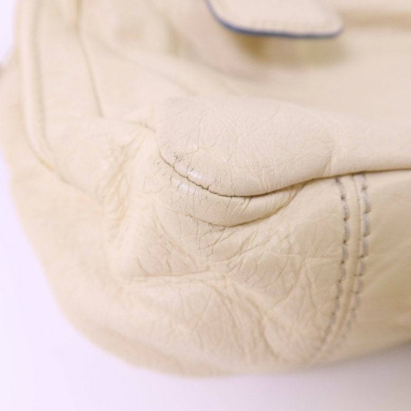 Chloe 牛皮皮革Handbag金扣手挽袋-14