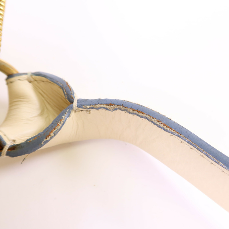 Chloe 牛皮皮革Handbag金扣手挽袋-17