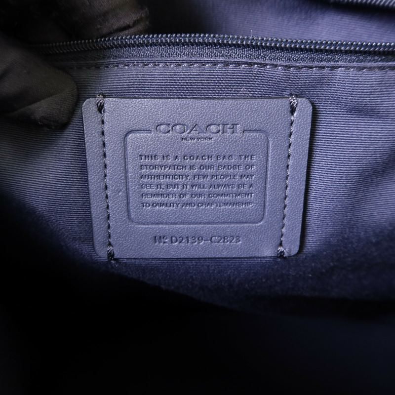 COACH 帆布Dempsey Tote Bag金扣手挽袋-6