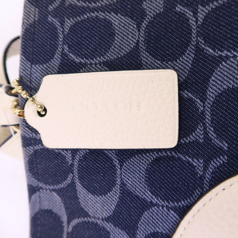 COACH 帆布Dempsey Tote Bag金扣手挽袋-9