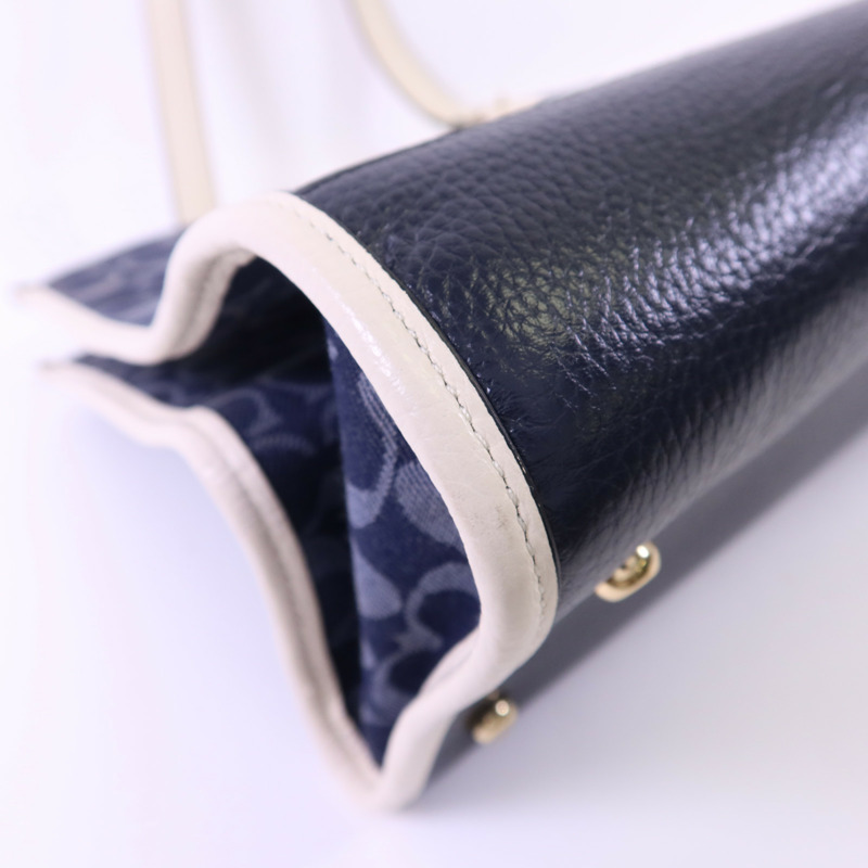 COACH 帆布Dempsey Tote Bag金扣手挽袋-11