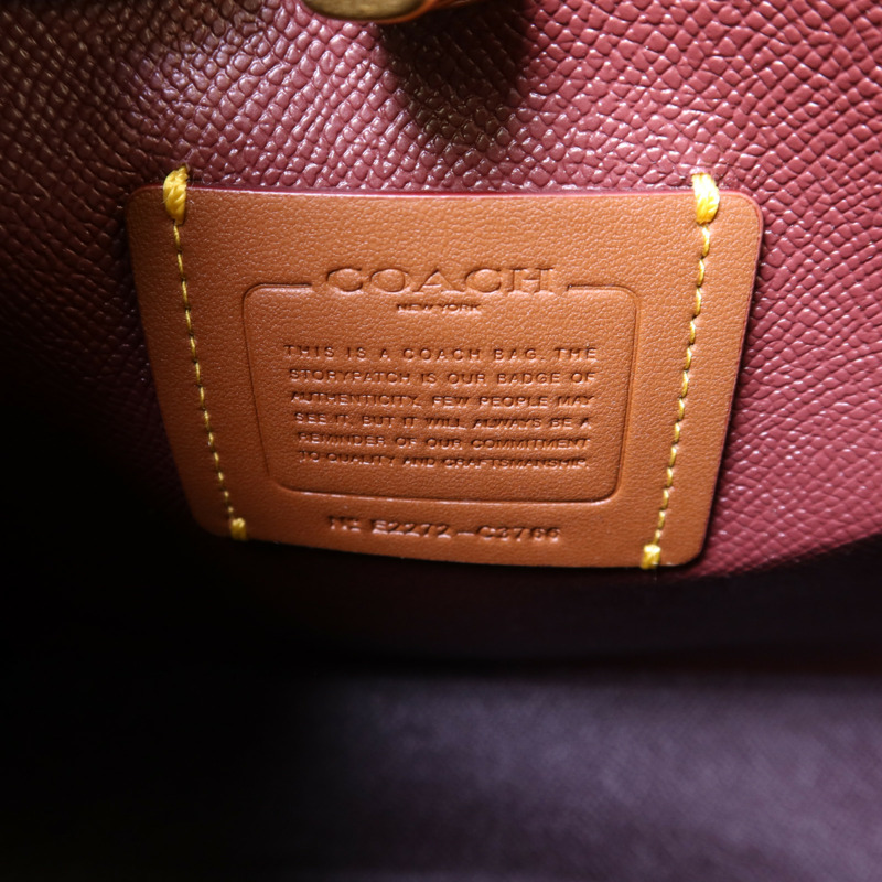 COACH 牛皮皮革Willow Bucket Bag金扣肩背袋-6