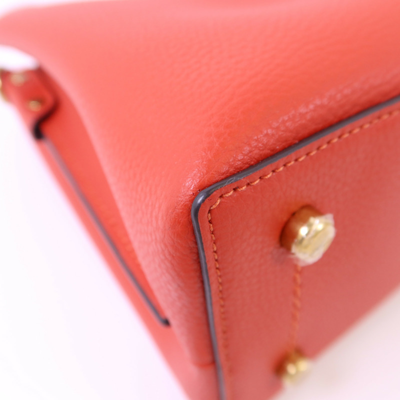 COACH 牛皮皮革Willow Bucket Bag金扣肩背袋-11