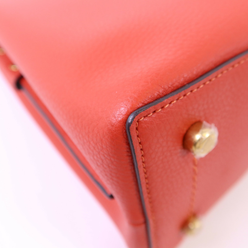 COACH 牛皮皮革Willow Bucket Bag金扣肩背袋-13