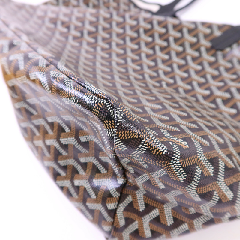 GOYARD 塗層帆布Saint Louis PM銀扣手挽袋-9