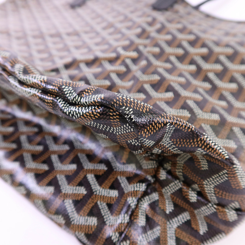 GOYARD 塗層帆布Saint Louis PM銀扣手挽袋-11