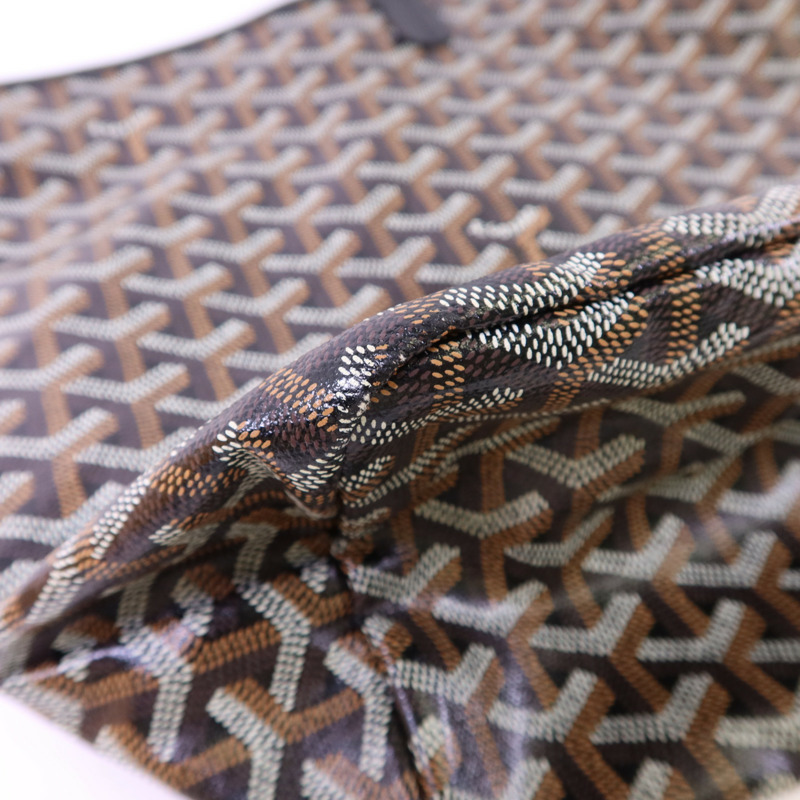 GOYARD 塗層帆布Saint Louis PM銀扣手挽袋-12