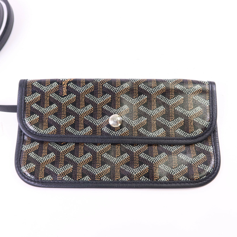 GOYARD 塗層帆布Saint Louis PM銀扣手挽袋-14