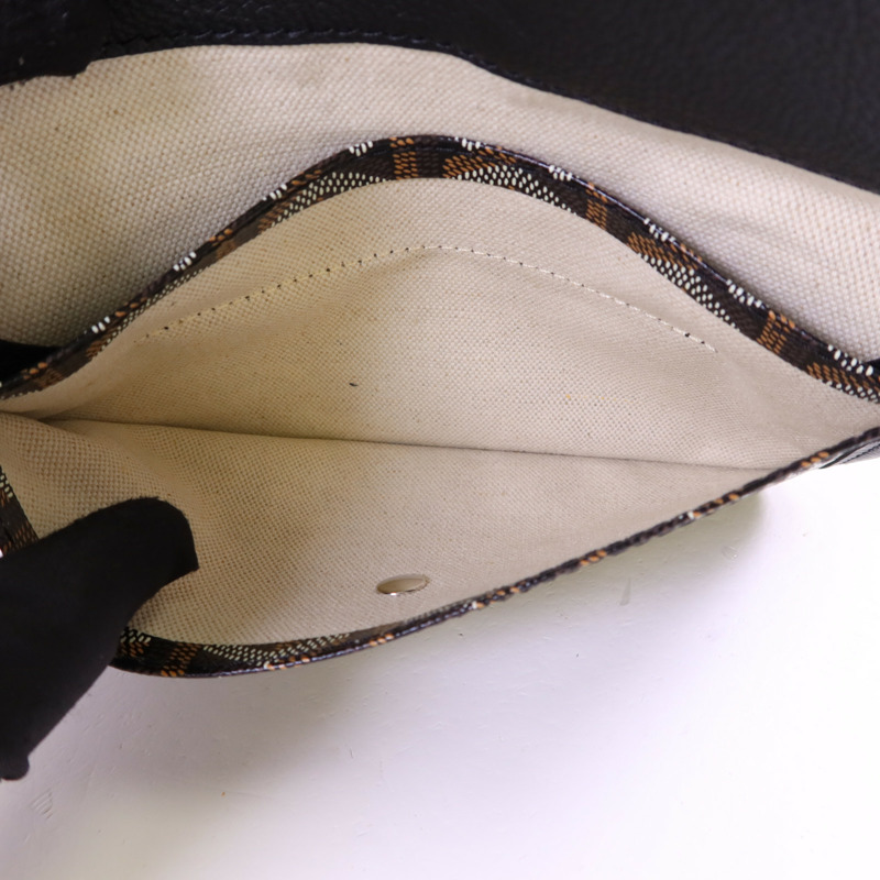 GOYARD 塗層帆布Saint Louis PM銀扣手挽袋-15