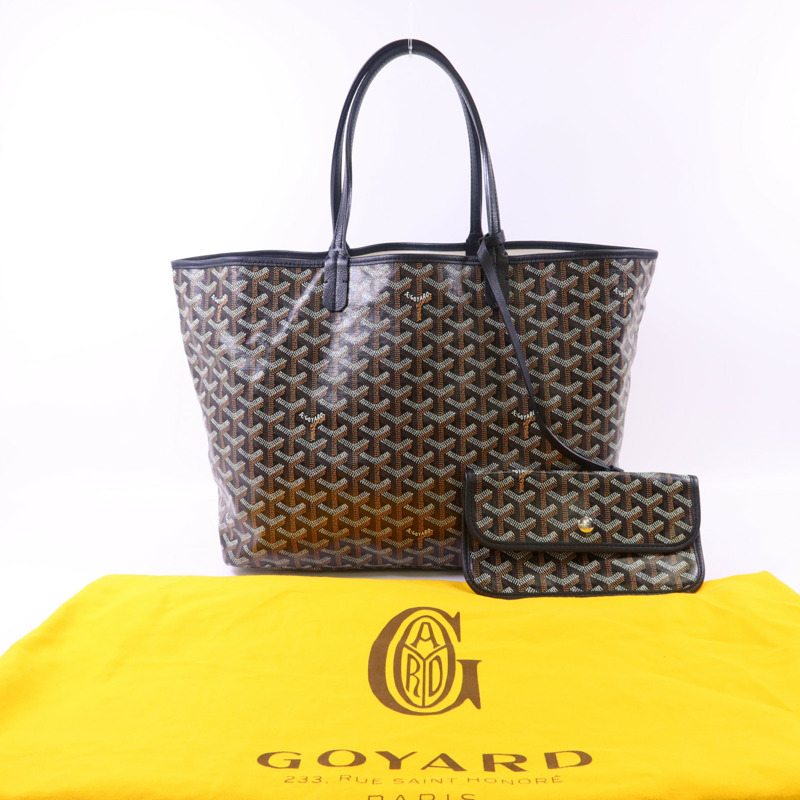 GOYARD 塗層帆布Saint Louis PM銀扣手挽袋-17