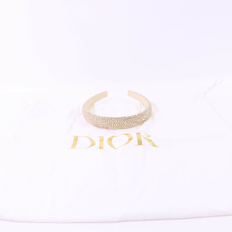 Dior 水晶/棉質Head Band頭箍-7