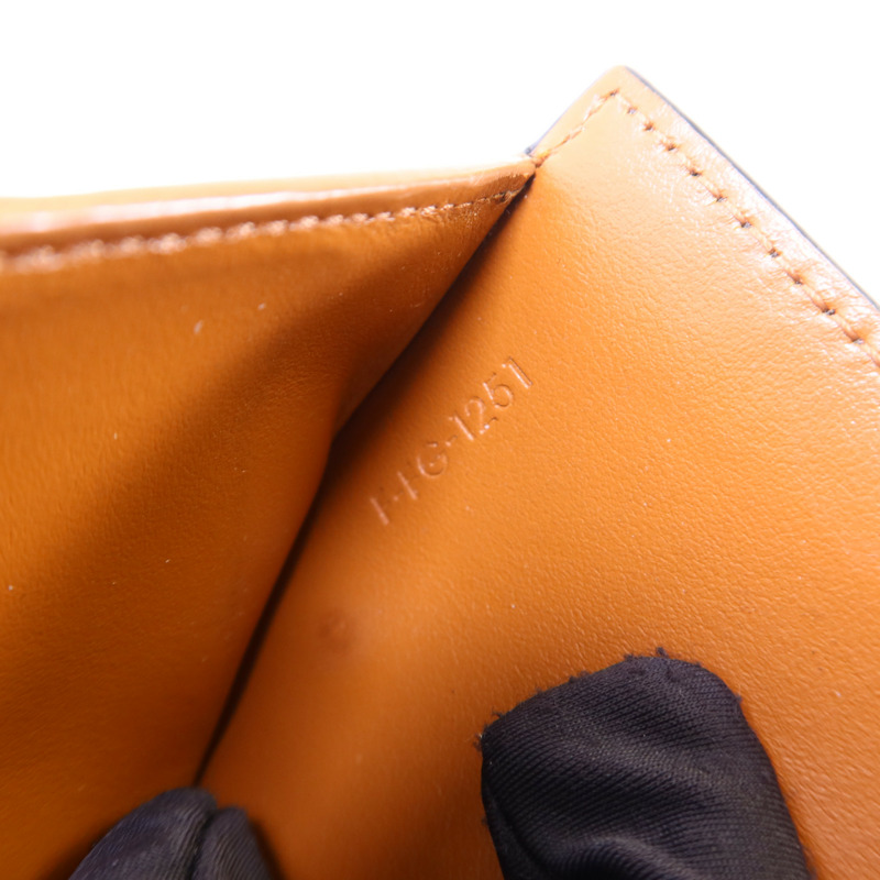 CELINE 塗層帆布/牛皮皮革Wallet金扣錢包-10