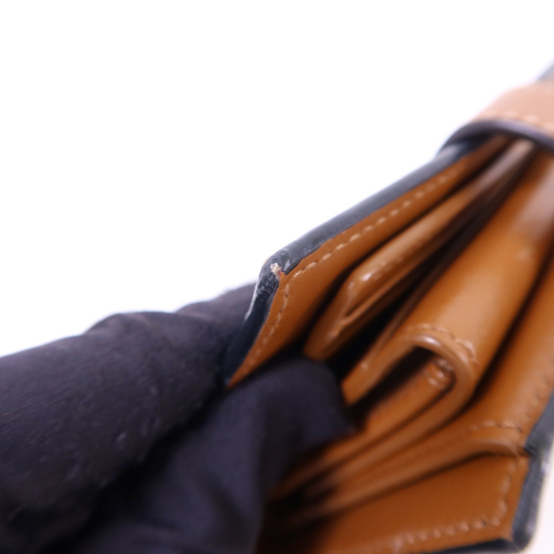 CELINE 塗層帆布/牛皮皮革Wallet金扣錢包-20