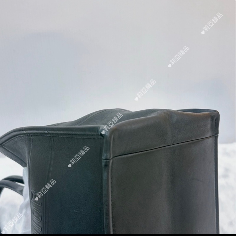 莉亞精品 Dior 黑皮革托特包 二手美品-6