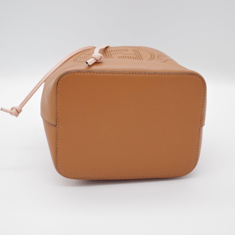 Fendi芬迪Mon Tresor 棕色 牛皮 小型水桶包 肩背包-6