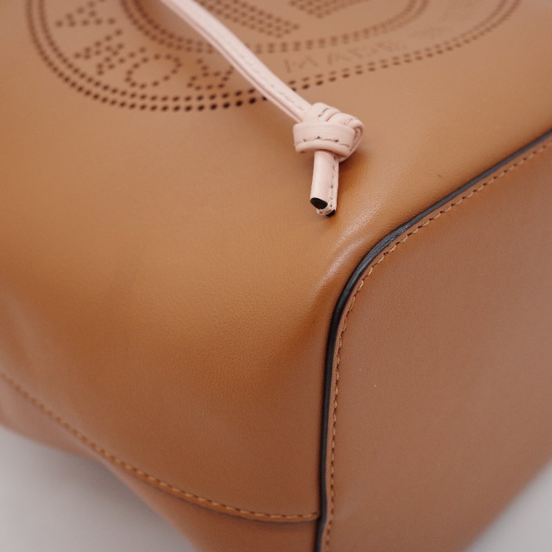 Fendi芬迪Mon Tresor 棕色 牛皮 小型水桶包 肩背包-9