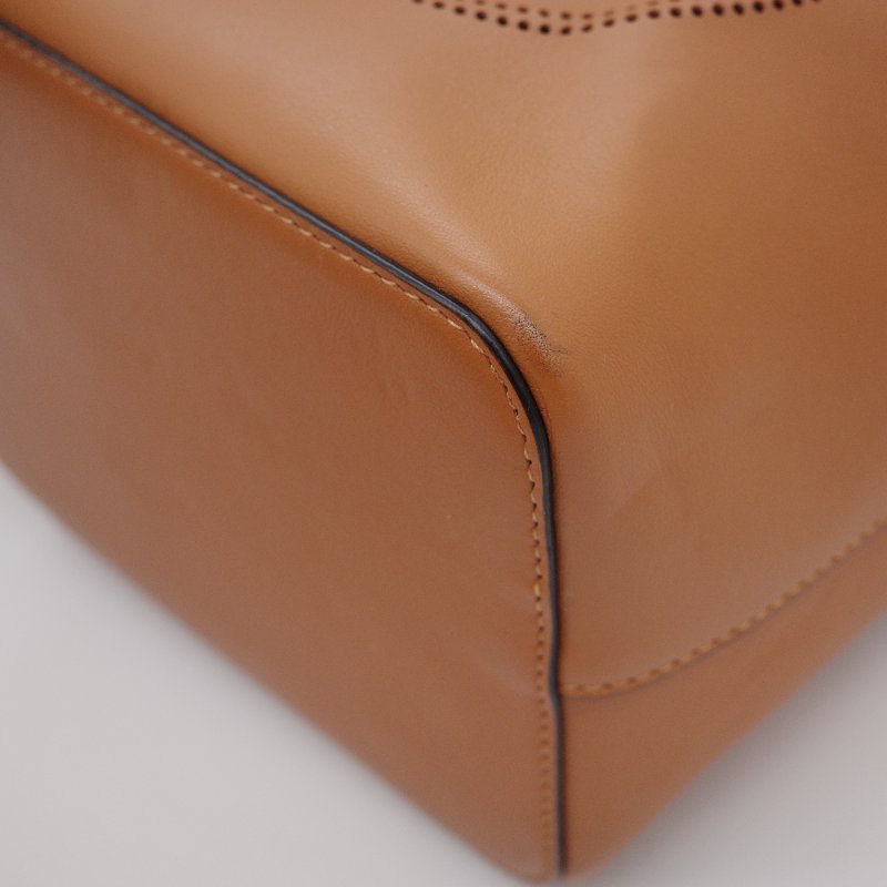 Fendi芬迪Mon Tresor 棕色 牛皮 小型水桶包 肩背包-10