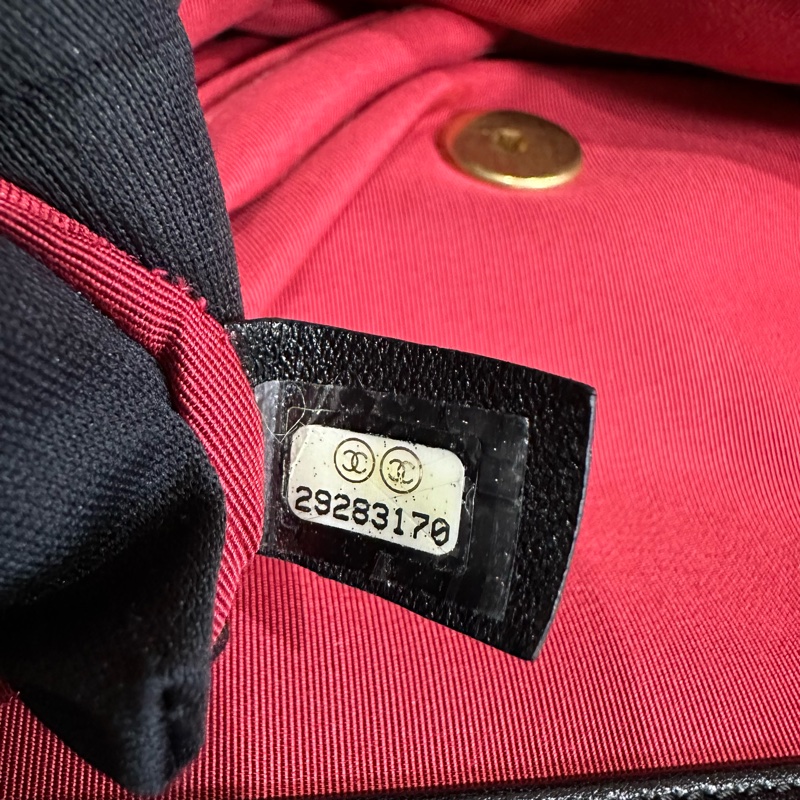 CHANEL香奈兒 19Bag 36 金扣菱格閃亮小羊皮 超大號-7