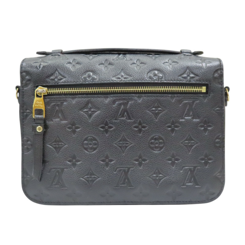 黑色 原花壓紋牛皮 Pochette Metis 兩用包【LOUIS VUITTON LV 路易威登】 M41487-1