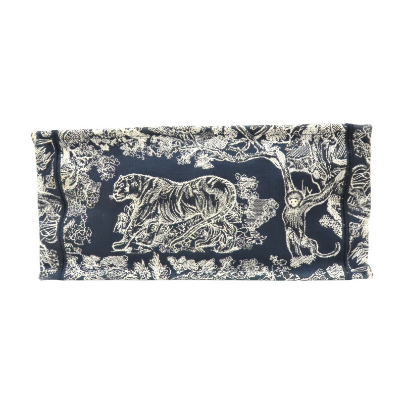 藍色 刺繡帆布 Book Tote M 托特包【Dior 迪奧】 M1296ZRGO-3