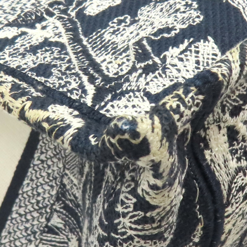 藍色 刺繡帆布 Book Tote M 托特包【Dior 迪奧】 M1296ZRGO-9