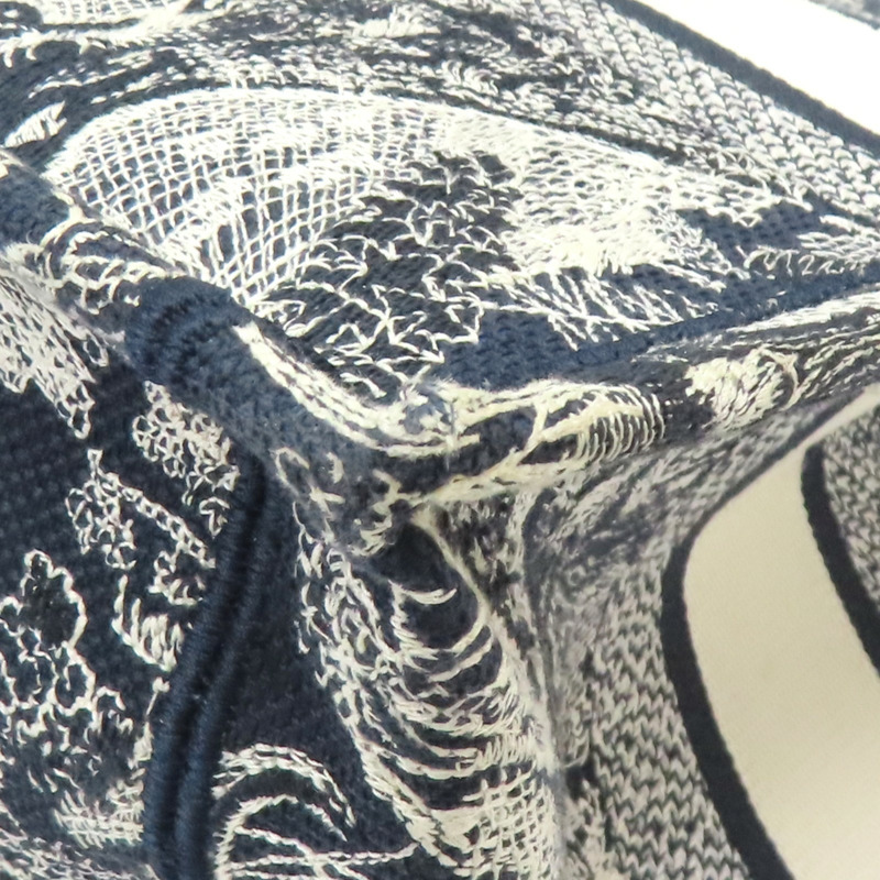 藍色 刺繡帆布 Book Tote M 托特包【Dior 迪奧】 M1296ZRGO-12