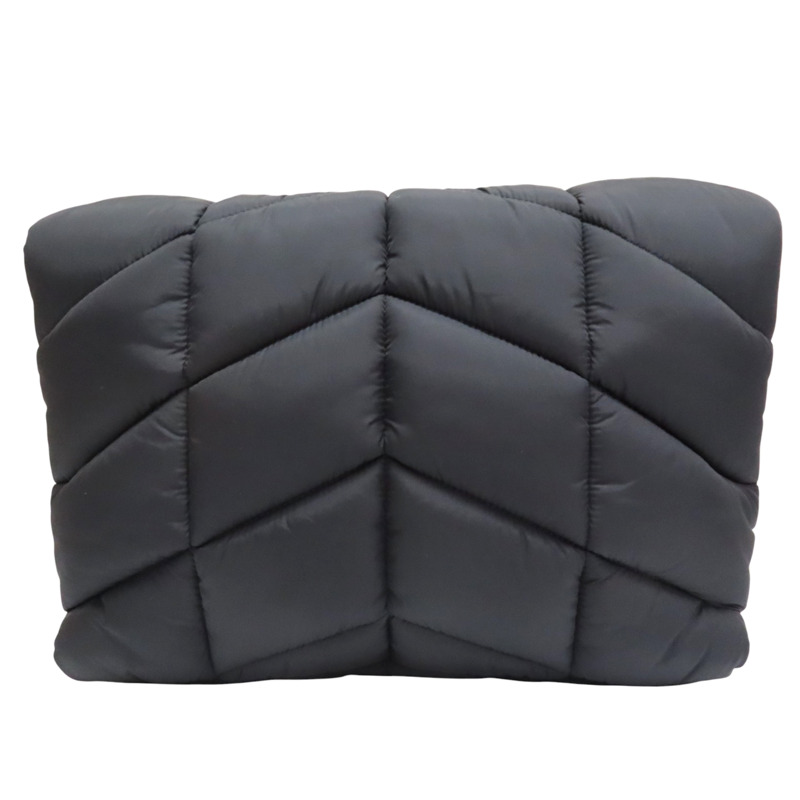 黑色 尼龍 Loulou Puffer 肩背包【SAINT LAURENT 聖羅蘭】 733630-1