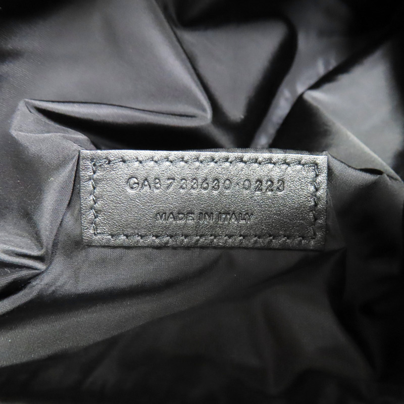 黑色 尼龍 Loulou Puffer 肩背包【SAINT LAURENT 聖羅蘭】 733630-7