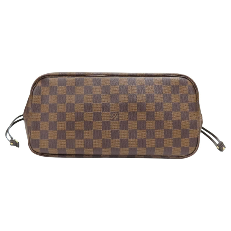 棕色 棋盤格帆布 Neverfull MM 肩背包【LOUIS VUITTON LV 路易威登】 N51105-3