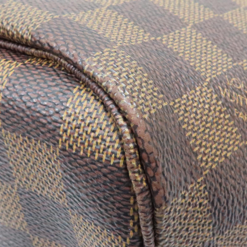 棕色 棋盤格帆布 Neverfull MM 肩背包【LOUIS VUITTON LV 路易威登】 N51105-10