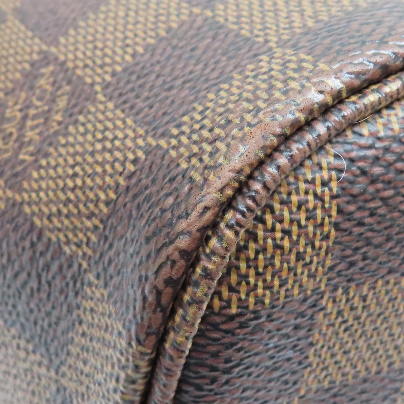 棕色 棋盤格帆布 Neverfull MM 肩背包【LOUIS VUITTON LV 路易威登】 N51105-11