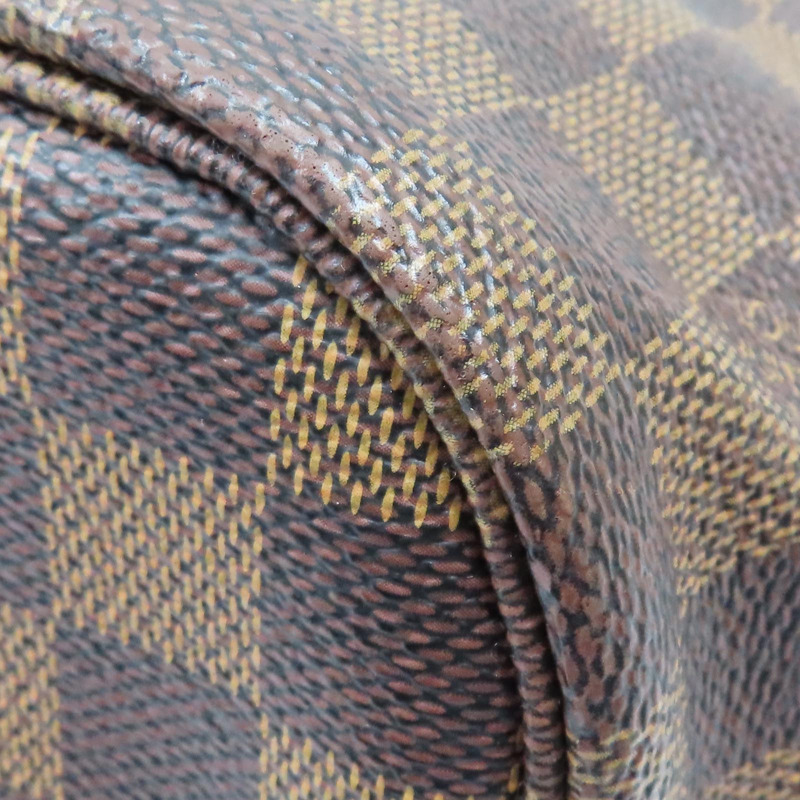 棕色 棋盤格帆布 Neverfull MM 肩背包【LOUIS VUITTON LV 路易威登】 N51105-12