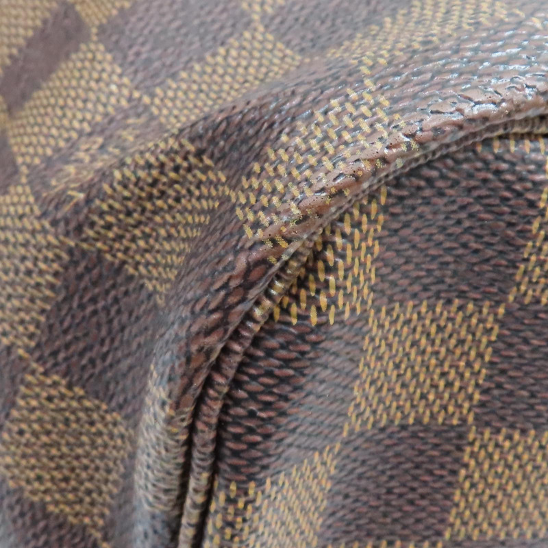 棕色 棋盤格帆布 Neverfull MM 肩背包【LOUIS VUITTON LV 路易威登】 N51105-13