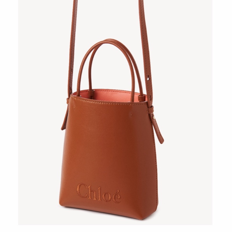 Chloe 女士 Sense 縫線logo迷你包均碼碼MINI、14.5 X 6.5 X 18 CM-1