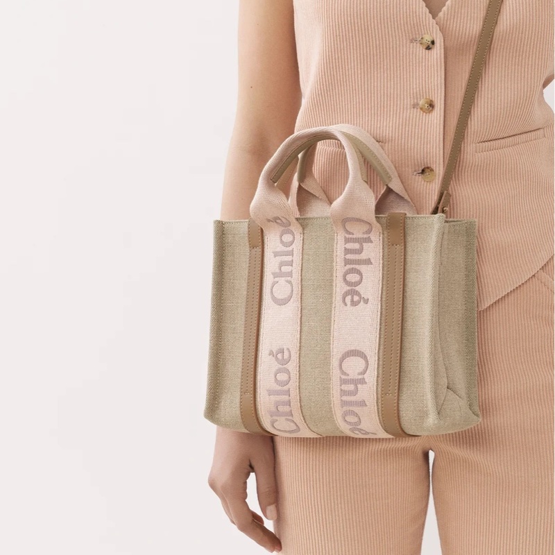 Chloe 女士 小號 woody 托特手提包均碼碼26.5cm*8cm*20cm-4