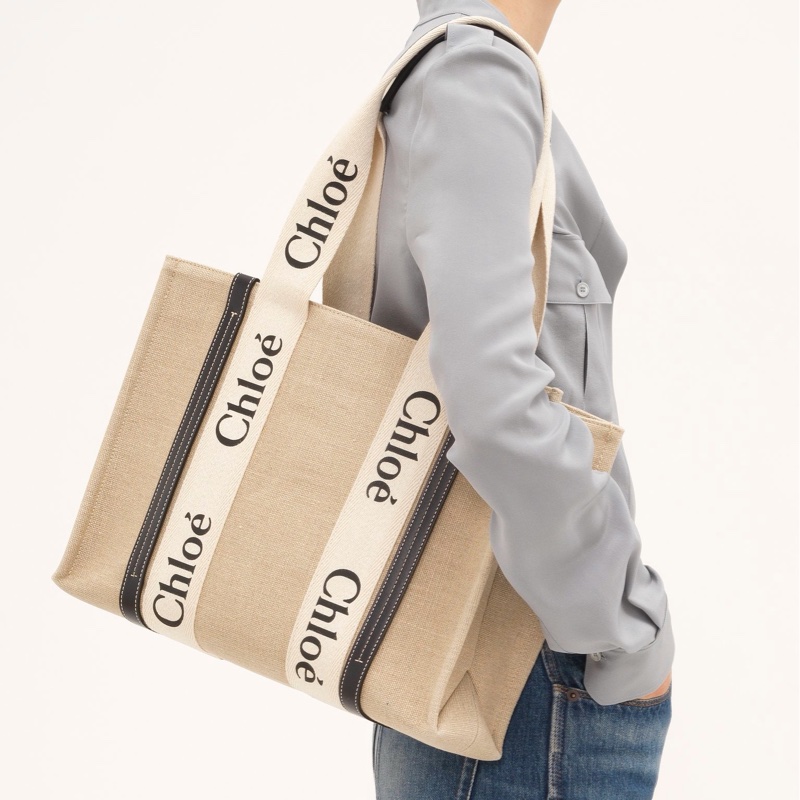 Chloe 女士 中號 Woody 單肩包均碼碼37cm*12cm*26cm-4