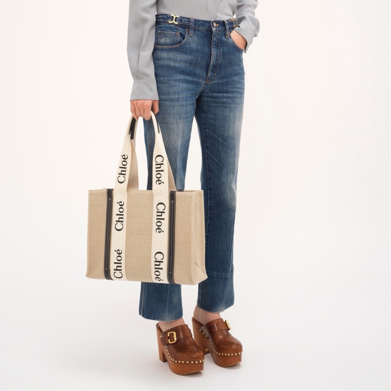 Chloe 女士 中號 Woody 單肩包均碼碼37cm*12cm*26cm-5