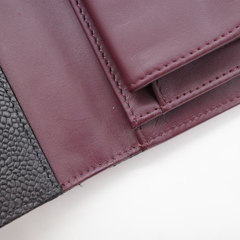 Chanel 香奈兒  經典翻蓋 黑色荔枝紋 牛皮金扣 長夾-17