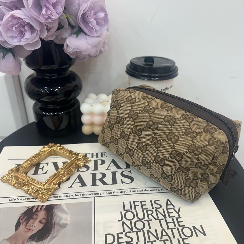 GUCCI Vintage 中古老花化妝包-0