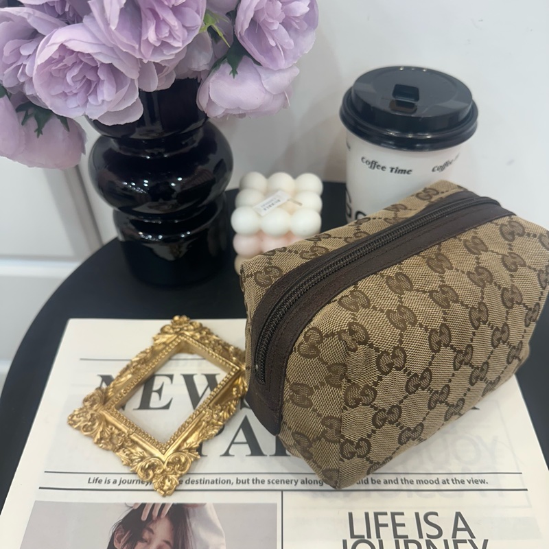 GUCCI Vintage 中古老花化妝包-1