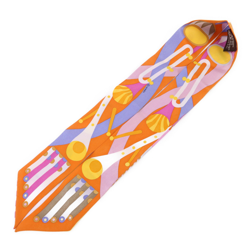 HERMES 絲質Twilly絲巾-2