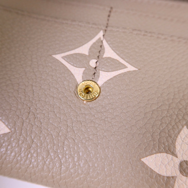 LOUIS VUITTON Monogram Empreinte Sarah Wallet金扣長錢包-6
