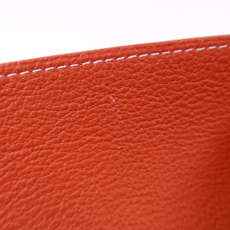 HERMES Smooth Taurillon皮革Tray銀扣托盤-15